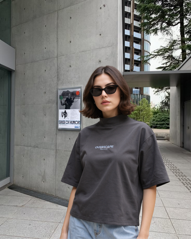 Axis mock tee - Slate Gray